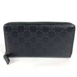GUCCI 307987 Guccissima GG Long wallet Zip Around Long Wallet